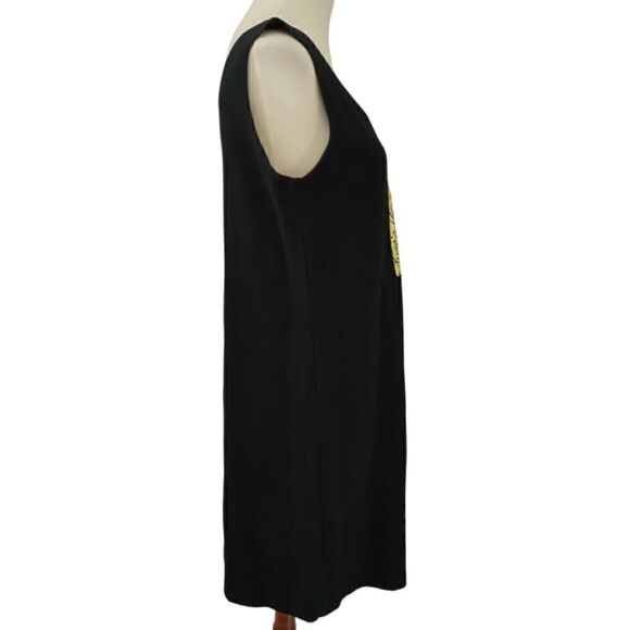 Easy Apparel Graphic Print Dress S Cover Up Lounge Black USA Flip Flops Beachy - Picture 4 of 16